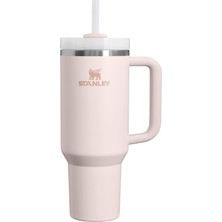 Storemax Toptassell Stanley Quencher Pipetli Termos Bardak, Pembe Kuvars (Rose Quartz), 1.18 Litre