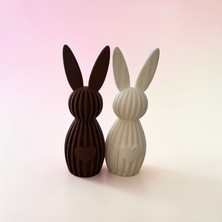3D Tasarım Minimal Tavşan Dekor (2li Ürün)