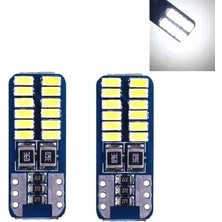 Ampul Mını T10 LED 24 Smd 4014 LED 12V-24V Beyaz   ( 002171 ) Oto Aksesuar Premium