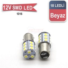 1016 Tip 12V Ampul Beyaz LED 18 LED Oto Aksesuar Premium