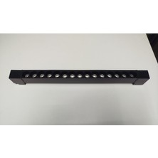 Zmr Ray Lineer Armatür Mercekli Siyah Kasa 30W 3000K Günışığı (180 Derece)