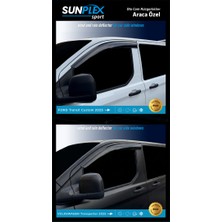 Ford Custom 25- / Transporter T8 25- Cam Rüzgarlığı 2li  Kutu 2tk Oto Aksesuar Premium