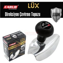 Direksiyon Topuzu Lux Logolu   Krom Oto Aksesuar Premium