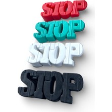 Güzelyüz Avm Stop Yazılı Plastik Kapı Stoperi Alt Kısım Kaymaz 1 Adet Karma Renk