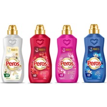 Peros Soft Konsantre Yumuşatıcı 1440 ml 4 Lü Karma Set Karışık Koku ile 40 Yıkama