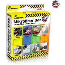 Mikrofiber Bez 4lü  Kutulu Oto Aksesuar Premium