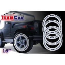 Oto Lastik Yanağı 16J  Damalı Momo Oto Aksesuar Premium