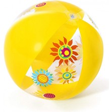 Mavi Su Dünyası Deniz Topu Plaj Topu Renkli ve Desenli 51 cm