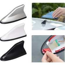 Anten Shark Kablolu  Altı Silikonlu Beyaz Oto Aksesuar Premium