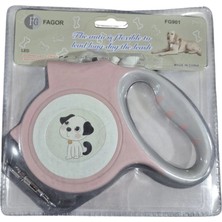 Işıklı Pembe 5 Metre Otomatik Tasma Uzatması