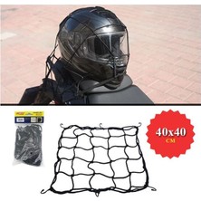 Bagaj Filesi Elastik Küçük Boy 40X40CM Siyah Oto Aksesuar Premium