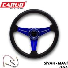 Spor Direksiyon Siyah Mavi Oto Aksesuar Premium