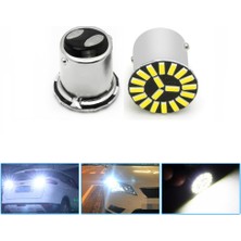 Ampul Çift Duy 1016 LED 19 Smd LED Çiçek Model Beyaz 12V   ( 002324 ) Oto Aksesuar Premium