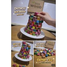 Yısh Wood – Denge&siz 1 Small Eğitici Ahşap Denge Aktivite Seti – Ebeveyn Çocuk Etkileşim Kombinasyon Seti