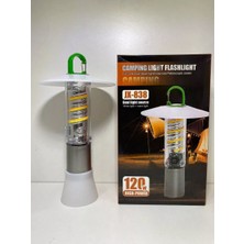 Solenza LED El Feneri - Çok Işlevli Yakınlaştırılabilir Şarj Edilebilir Kapaklı Kamp Lambası