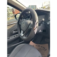 Direksiyon Kılıfı Poşetli Geçme 38CM Fosforlu Çavuş Gri Oto Aksesuar Premium