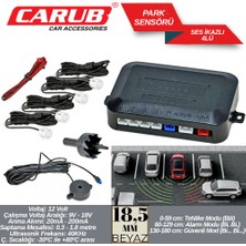 Park Sensörü Ses Ikazlı 18,5mm Beyaz Oto Aksesuar Premium