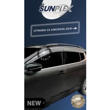 Cıtroen C5 Aırcross 2019- Chrome Cam Rüzgarlığı  4lü Oto Aksesuar Premium