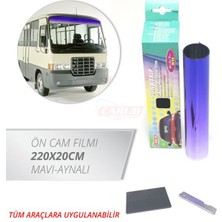 Cam Filmi Ön 220CMX20CM Mavi Aynalı Oto Aksesuar Premium