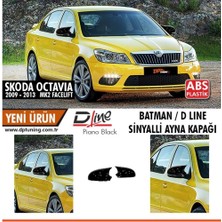 Skoda Octavıa 09-13 / Superb 08-15 Yarasa Ayna Kapağı P.black Oto Aksesuar Premium