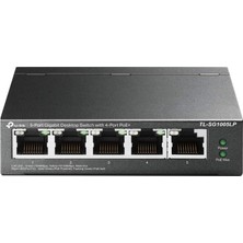 Storemax Toptassell Tp-Link TL-SG1005LP, 4 Port Poe + ile 5 Port Gigabit Masaüstü Switch