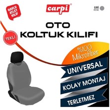 Minder Atlet Kılıf Mikrofiber Havlu  Gri  Adet Oto Aksesuar Premium