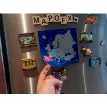 Storemax Toptassell Mapofx - Gez - Kazı Avrupa Haritası (Magnet, 20X18 Cm)
