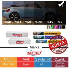 Cam Filmi Çizilmez 50CMX6MT Süper Dark Black %5    (BR1236410) Oto Aksesuar Premium