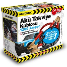 Akü Takviye Kablosu Seti  50MM  1200 Amper Kutulu Oto Aksesuar Premium