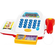 Storemax Toptassell Minik Marketçiler Için Işıklı ve Sesli Yazar Kasa- Hesap Makinesi Fonksiyonlu ve Borkod Okutmalı Eğitici Oyuncak Seti (Beyaz)