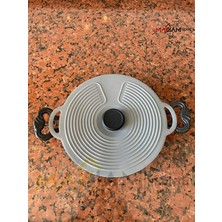 Storemax Toptassell Silikon Tencere Kapağı, Tava Kapağı, Isı Koruyucu, Vakumlu Kapak, Muhafaza Kapağı (Gri, 4'lü)