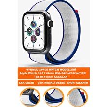  apple watch 10-11 42mm watch2/3/4/5/6/se/7/8/9 (38-40-41)mm saatlerle uyumlu loop tekstil saat kordonu kayışı loop-38mm-model-7