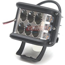 Off-Road Proj 10-30V 6 LED Çakar Beyaz - Sarı Fonksiyonlu Oto Aksesuar Premium