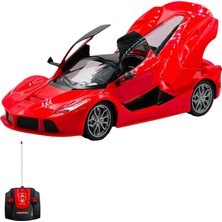 Storemax Toptassell Oyuncak Kapıları ve Bagajı Açılan Uzaktan Kumandalı Full Fonksiyon Şarjlı Drift Arabası Süper Hızlı 1:16 Işıklı Spor Araba (Kırmızı)