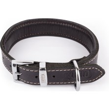 Storemax Toptassell Hakiki Yağlı Deri Köpek Tasması, Yumuşak Deri Iç Kısım, Ultra Dayanıklı ve Konforlu Tasma, Renk ve Boy Seçenekleri (Siyah, M)