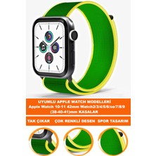  apple watch 10-11 42mm watch2/3/4/5/6/se/7/8/9 (38-40-41)mm saatlerle uyumlu loop tekstil saat kordonu kayışı loop-38mm-model-2