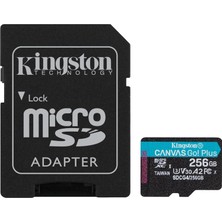 Storemax Toptassell Kingston 256GB Canvas Go Plus Microsd Card | Up To 200MB/S | Class 10, Uhs-I, U3, V30, A2 | SDCG4/256GB