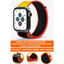  apple watch 10-11 42mm watch2/3/4/5/6/se/7/8/9 (38-40-41)mm saatlerle uyumlu loop tekstil saat kordonu kayışı loop-38mm-model-10