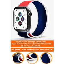  apple watch 10-11 42mm watch2/3/4/5/6/se/7/8/9 (38-40-41)mm saatlerle uyumlu loop tekstil saat kordonu kayışı loop-38mm-model-12