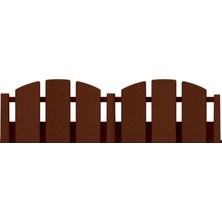 Storemax Toptassell Easyflex Ankraj Çivili Kazılmayan Peyzaj Kenarları, 11,4 cm Uzunluğunda Dekoratif Adirondack Ahşap Görünümlü Çit Bahçe Bordürü, 15 Ayak Kiti, Kahverengi (3600BR-15C-6)