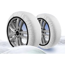 Storemax Toptassell Matte Lastik Kar Çorabı Kar Zinciri Muadili Yüksek Kalite Tekstil Kar Zinciri Superx Series (X-Large)