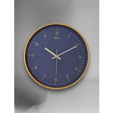 Storemax Toptassell Galaxy D-218-A Siyah Kadran 30 cm Sessiz Akar Duvar Saati Gold