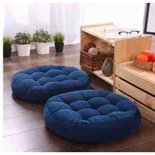 Ayzen Home 2li Pofidik Kare Meditasyon Minderi Oturma Yastığı Oyun Minderi 60CM x 60CM X7CM