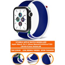  apple watch 10-11 42mm watch2/3/4/5/6/se/7/8/9 (38-40-41)mm saatlerle uyumlu loop tekstil saat kordonu kayışı loop-38mm-model-8