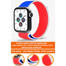  apple watch 10-11 42mm watch2/3/4/5/6/se/7/8/9 (38-40-41)mm saatlerle uyumlu loop tekstil saat kordonu kayışı loop-38mm-model-13