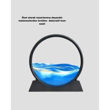 Şeffaf Dekoratif Kum Saati – Dayanıklı Gövde, Minimalist Stil, Masa ve Vitrin Aksesuarı