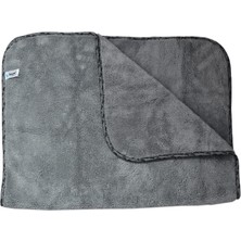 Storemax Toptassell Spark 2316 Mikrofiber Peluş Oto Kurulama ve Temizlik Bezi Büyük Boy 60X90 Cm. Gri