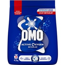 Storemax Toptassell Omo Active Oxygen Toz Çamaşır Deterjanı Beyazlar Için, 4.5 kg