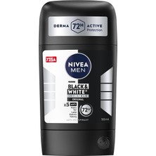 Storemax Toptassell Nıvea Men Erkek Stick Deodorant Black&white Invisible Original 50ML 72 Saat Anti-Perspirant Ter Koruması