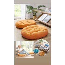 Ayzen Home 2li Pofidik Kare Meditasyon Minderi Oturma Yastığı Oyun Minderi 50CM x 50CM X7CM